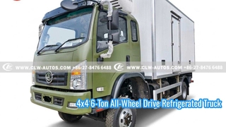 کامیون یخچال دار 4x4 6 تنی چهار چرخ محرک با واحد تبرید غیر مستقل