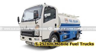 کامیون های سوخت سیار 5.25cbm
