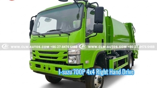 کامیون زباله کمپرس I-suzu 700P 4x4 سمت راست