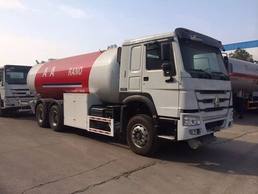 High Capacity LPG Gas Tanker Truck Howo 20000L 10 Ton Customized Color