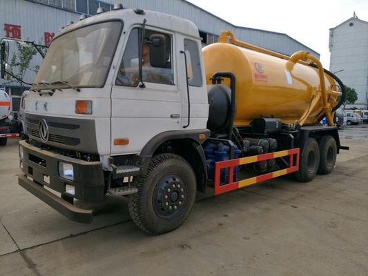 Septic Vacuum Suction Truck 210hp 10 Wheel 16cbm With Hydraulic Control System