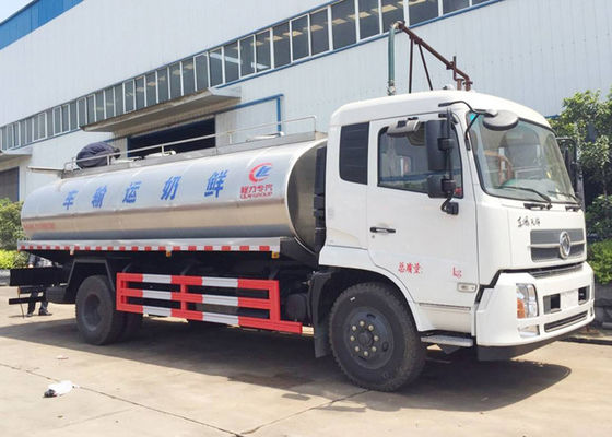 Dongfeng 10CBM Fresh Milk Tank Truck , 10 Ton 4000 Gallon Water Truck