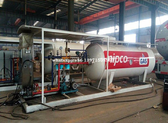 5 cbm 2.5 Ton LPG Storage and Cooking Cylinder Refilling Tanker Plant 5,000 Liter LPG Skid Station