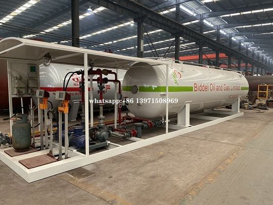 20cbm 20000 Liters Large LPG Storage Tanks High Strength With Dispenser Equipment