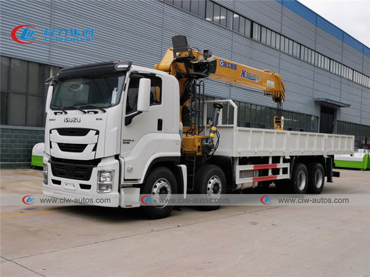 Isuzu Giga 16t Xcmg Straight Boom Crane With 8 Meter Cargo Box