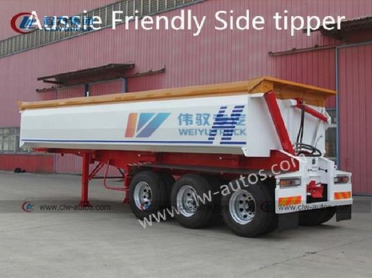 Aussie Friendly ADR Standard 25cbm 3 Axle Side Dump Semi Trailer