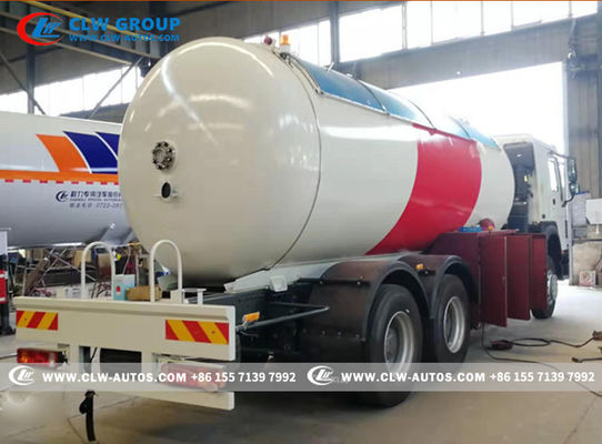 336HP HOWO 6X4 Gas Cylinder Tanker Filling Trucks LPG Bobtail Truck 24cbm 12tons