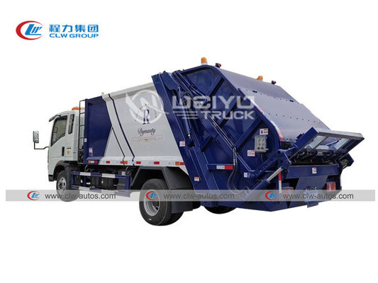 HOWO Cummins Engine Carbon Steel Sanitation Compactor Garbage Truck 4mm 8cbm