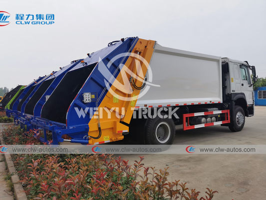 Sanitation Sinotruk HOWO Garbage Compactor Truck Heavy Duty 14cbm