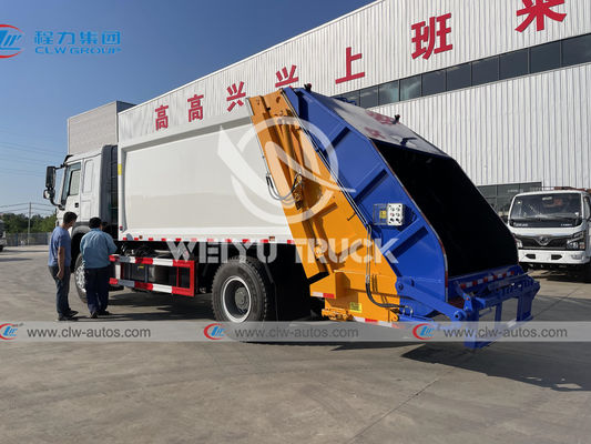 Sanitation Sinotruk HOWO Garbage Compactor Truck Heavy Duty 14cbm