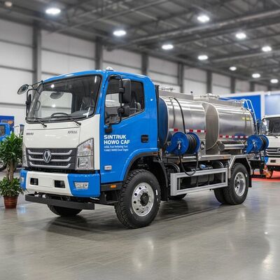 SINOTRUK HOWO CAFU 6000L Fuel Refueling Truck with Dual-Compartment Tank and YUNNEI YN4102 Diesel Engine