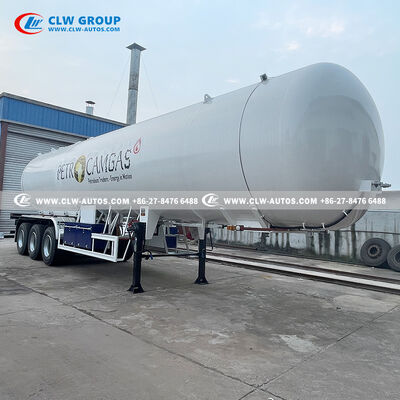 25 Ton Capacity LPG Tank Trailer with Q345R Steel Construction and Tri-Axle Heavy-Duty Chassis