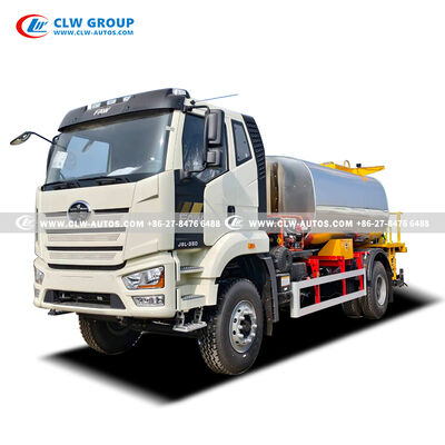 FAW J6L 10CBM Asphalt Distributor Truck with Computer-Controlled Spray Accuracy and RIELLO Burner for Flawless Road Construction