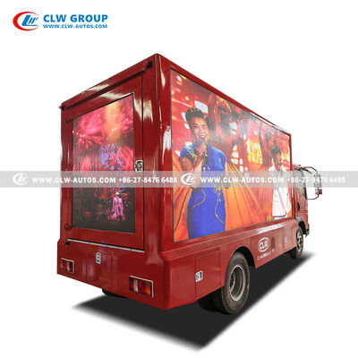 HOWO P3 LED Mobile Advertising Truck with P4 LED Display, 15KW Diesel Generator, and Flexible Content Management