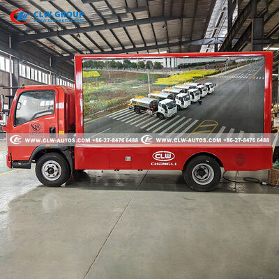 HOWO P3 LED Mobile Advertising Truck with P4 LED Display, 15KW Diesel Generator, and Flexible Content Management