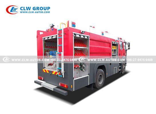 FAW J6L Fire Fighting Truck with 5000L Water Tank 2000L Foam Tank and 40-60 L/s Fire Pump for Professional Fire Brigade Operations