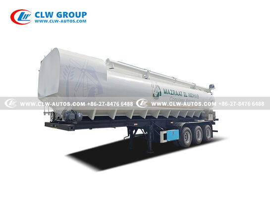 50m³ Bulk Feed Semi-trailer with Hydraulic Auger System and Carbon Steel Construction