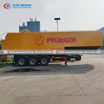 11m 65m³ Large Volume Bulk Feed Transport Tanker with U-Shaped Tank Design and Remote Control Auger