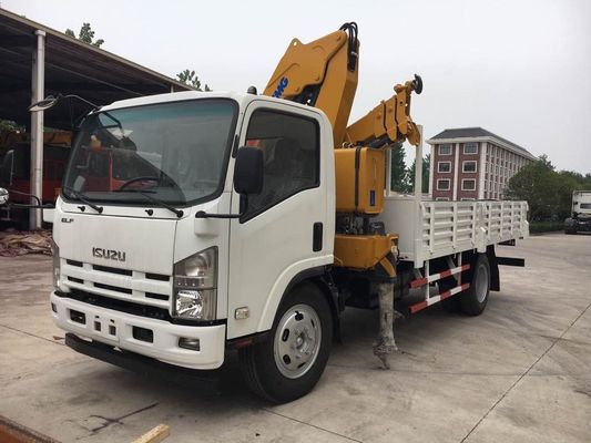ISUZU Truck Mounted Telescopic Crane For Construction Material Transportation