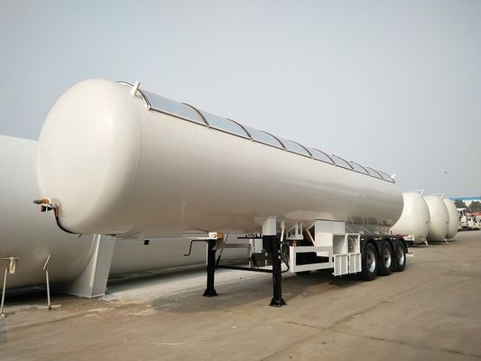 LPG Tanker Tri Axle Semi Trailer 49.6CBM 20MT For Liquid Petroleum Gas Transportation