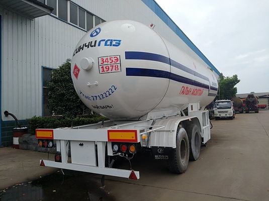 Transport Road Lpg Delivery Truck 2 Axle 45cbm 18mt 18 Tons Semi Trailer