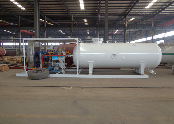 5000L 2.5tons LPG Propane Gas Storage Tanks For Mobile Gas Filling Plant