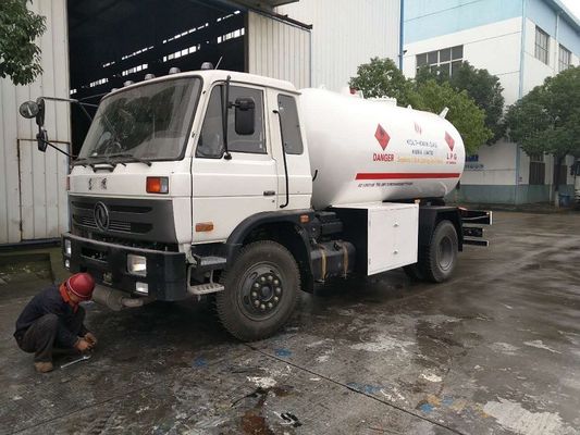 ASME 5t Propane Gas Tanker , 15cbm Dongfeng Propane Cylinder Truck