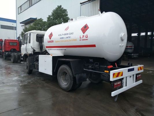 ASME 5t Propane Gas Tanker , 15cbm Dongfeng Propane Cylinder Truck