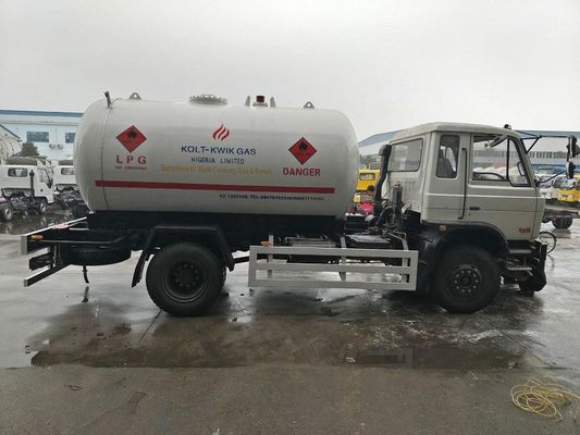 ASME 5t Propane Gas Tanker , 15cbm Dongfeng Propane Cylinder Truck