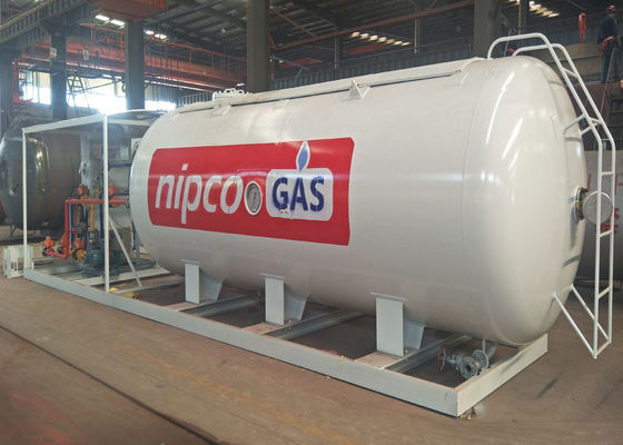 Large Capacity Mobile Lpg Filling Station , 10 Tons Bulk Propane Storage Tanks