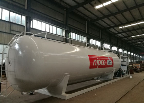 LPG Skid Propane Fueling Stations , Carbon Steel Q345R Lpg Service Stations Tank