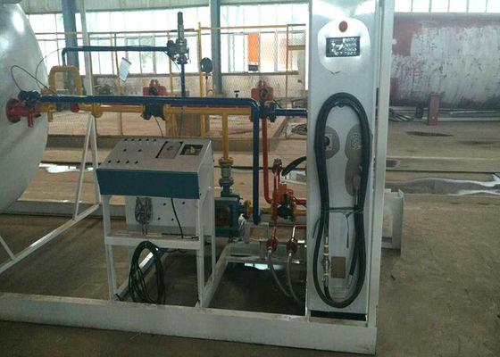 LPG Skid Propane Fueling Stations , Carbon Steel Q345R Lpg Service Stations Tank