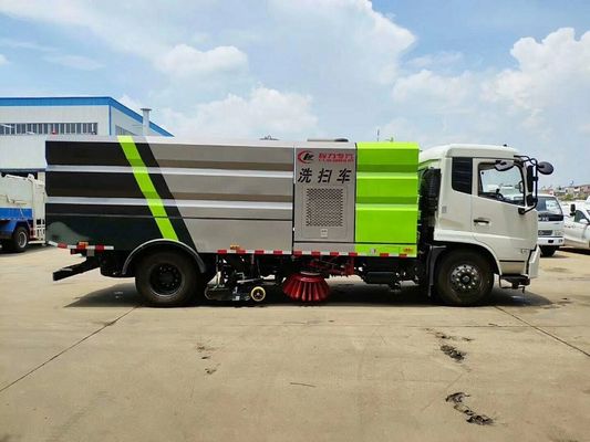 Dongfeng 9000 Liters Water Mechanical Sweeper Truck , 9 Ton Street Washing Truck