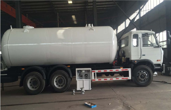 20000 Liter 10 Ton LPG Gas Tanker Truck Rigid Bobtail Truck With Rochester Level Gauge LC Flowmeter