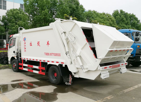 High Compacting Ratio Waste Management Garbage Truck 5 Ton Loading Capacity