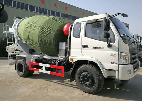 4CBM Ready Mix Concrete Mixer Trucks 4000 Liters , 4X2 Mini FORLAND Self Mixing Concrete Truck