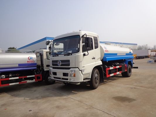 180hp 15000 Liters Water Bowser Truck , Dongfeng 6 Wheel Portable Water Truck