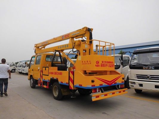 ISUZU Double Row Aerial Lift Truck 130hp 16 Meters Hydraulic Platform Truck