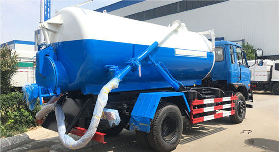 10 Ton Sewage Collection Truck Dongfeng 10cbm Vacuum Sewage Sucking Truck