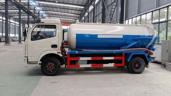 120hp Sewer Jetter Truck , Dongfeng Suction Sewage Truck 8 Ton 8cbm