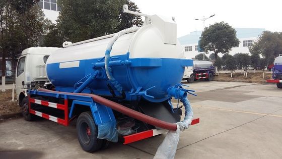 120hp Sewer Jetter Truck , Dongfeng Suction Sewage Truck 8 Ton 8cbm