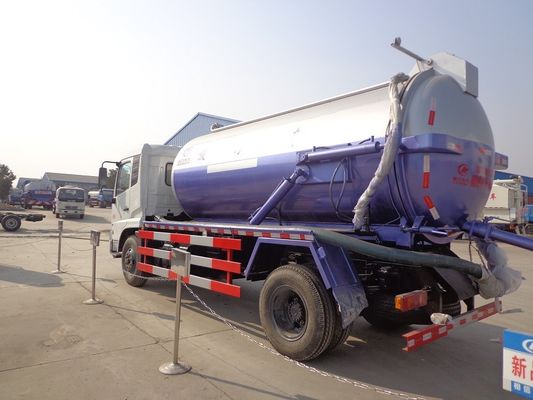12CBM Vacuum Sewage Suction Truck Dongfeng 6 wheel 12tons sewage vacuum truck