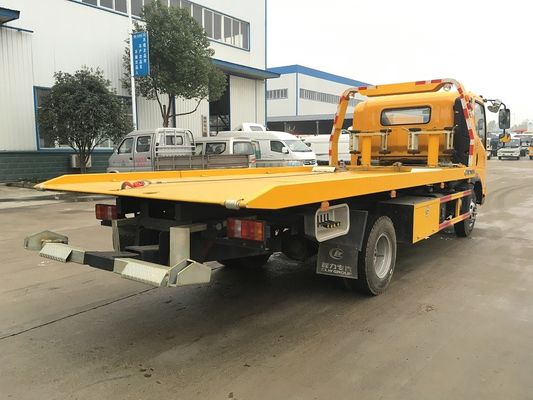 Road Vehicle Flatbed Tow Truck , Medium Duty 3t 24 Hour Tow Truck High Performance