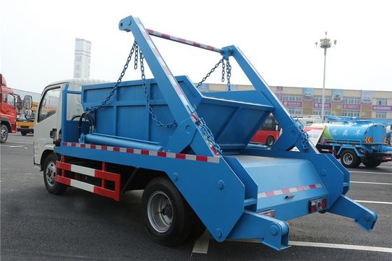 Mobile Dongfeng 4 Cbm Waste Removal Trucks 6 Wheel With Hydraulic Control Loading