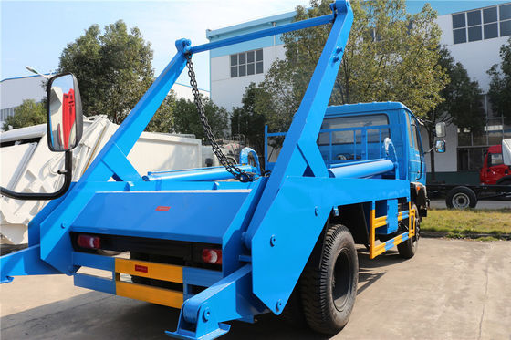 Swing Arm 8cbm Waste Removal Trucks Dongfeng 170hp Refuse Rubbish Collection Vehicle