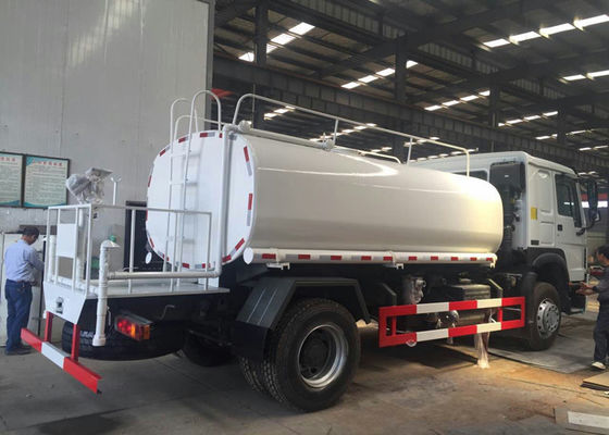 Automatic HOWO 6 Wheels Water Bowser Truck 15CBM / 12CBM Optional Color