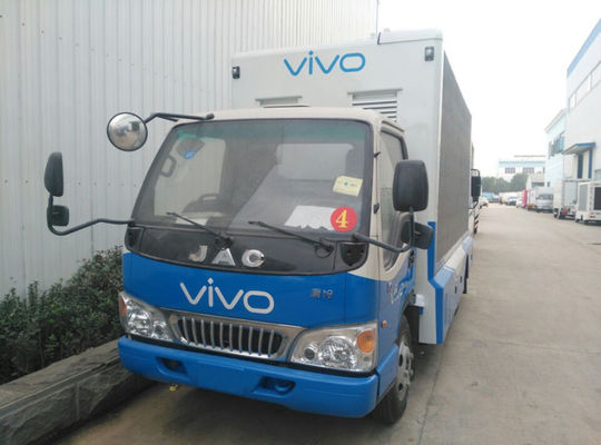 JAC P4 Digital Mobile Advertising Truck , Colorful Led Screen Truck For VIVO Phone Promotion