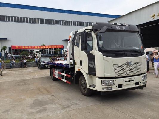 FAW 4 Ton Emergency Wrecker Tow Truck 6.2 Meters Plate Towing Recovery