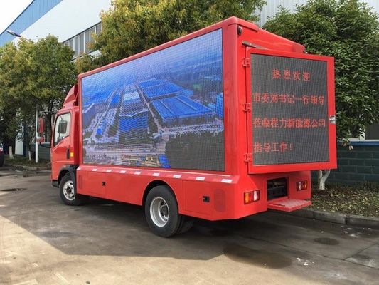 Mobile Digital LED Billboard Truck Howo 4 Tons VGA Synchronous Control