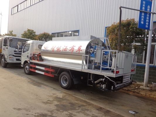 Emulsified Asphalt Sprayer Chemical Tank Trailer 6 Ton 120hp Automatic Control